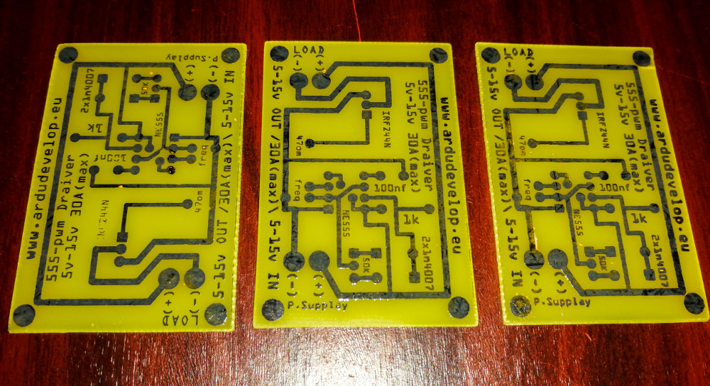 NE555 PWM/ШИМ изход платка 3