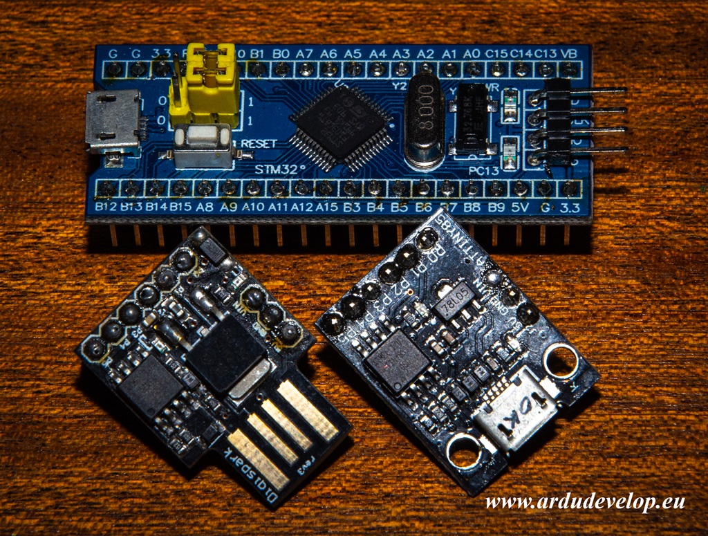 Attiny85, STM32 bluepill