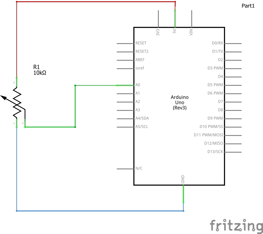 Arduino UNO ADC read scheme