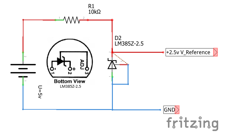 LM385Z-2.5v-V_Reference-Scheme