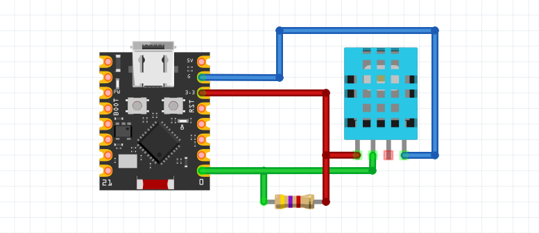 DHT11 и ESP32 C3 Super Mini измерване на Температура и Влажност с използвайки MicroPython