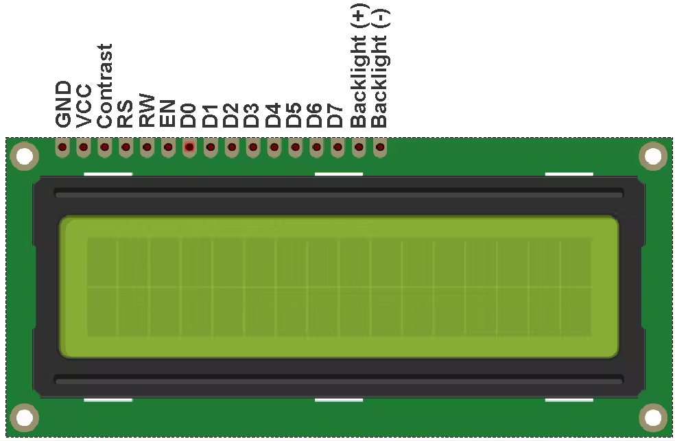 LCD 16x2-PinOUT