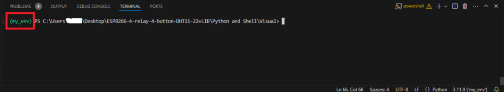 Python my_env среда