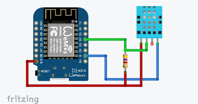 Изчитане на DHT11 с ESP8266 Как да измерим температура и влажност