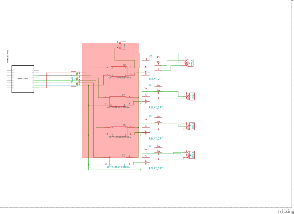 Управление на 4 релета с ESP8266 Ръководство стъпка по стъпка схема