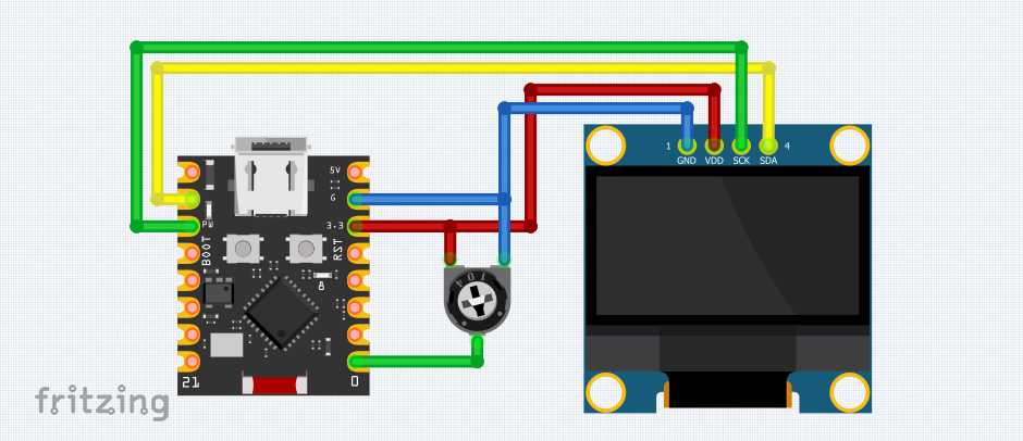 Свързване на OLED SSD1306 дисплей към ESP32 C3 с MicroPython