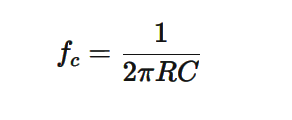 RC филтър формула