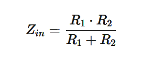 Импеданс на делител на напрежение