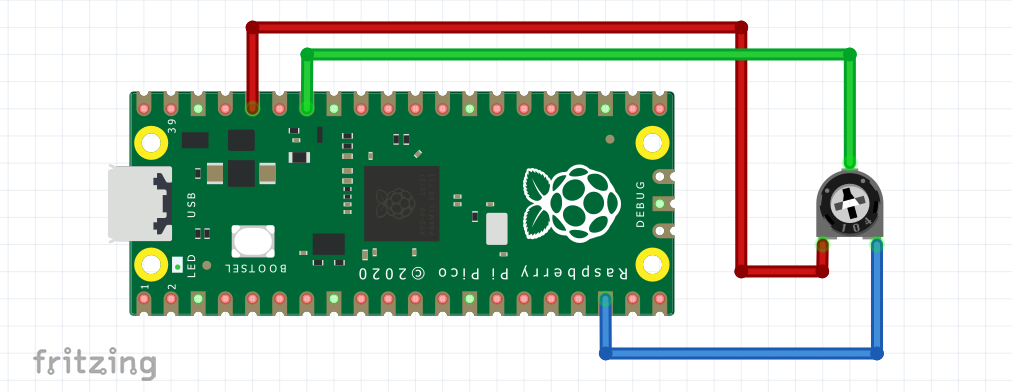 Как да изчетем аналогови стойности с Raspberry Pi Pico и MicroPython