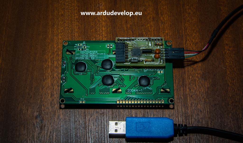 Arduino контрол на LCD 2004 чрез сериен интерфейс pic 2