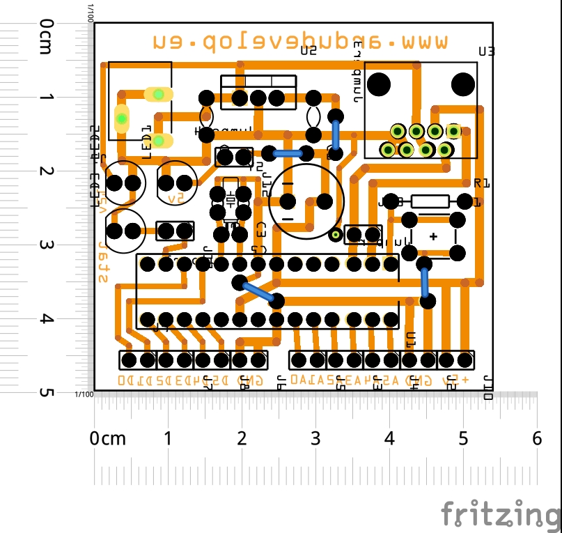 Управление на ATmega328p чрез серийна комуникация PDF fritzing