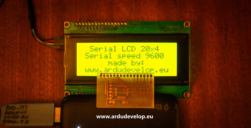 Контрол на LCD 2004 чрез сериен интерфейс с Arduino