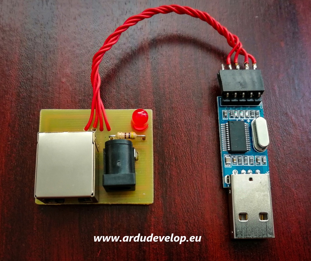 Управление на ATmega328p чрез серийна комуникация PoE+RS_TTL